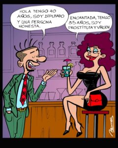 Político y prostituta. A