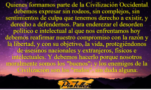 Defender nuestra civilización sin complejos
