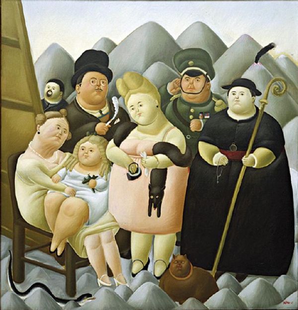 Fernando Botero-la-familia-presidencial-